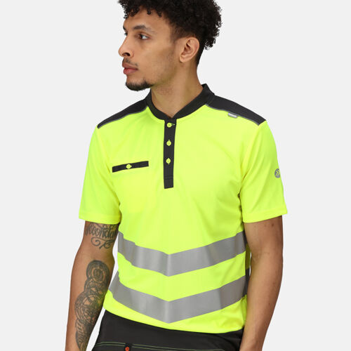Regatta High Visibility Piqué Polo Shirt Thumbnail