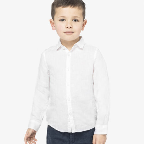 Native Spirit Kids Long Sleeve Linen Shirt Thumbnail