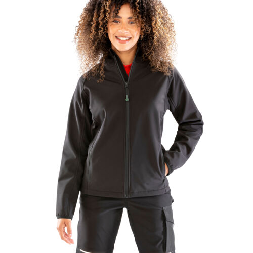 Ladies 3-Layer Recycled Printable Hooded Softshell Thumbnail