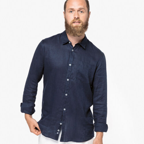Native Spirit Long Sleeve Linen Shirt Thumbnail