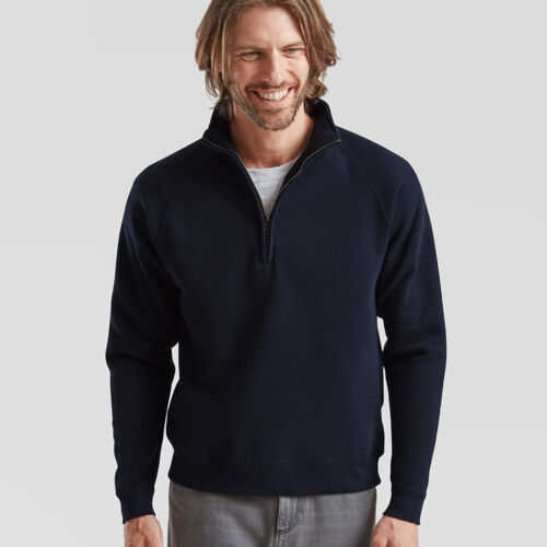 Premium 70/30 zip-neck sweatshirt Thumbnail