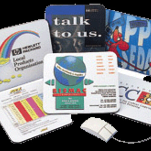 Mousemat Traditional Natural Rubber Black Base 250x190x6mm Thumbnail