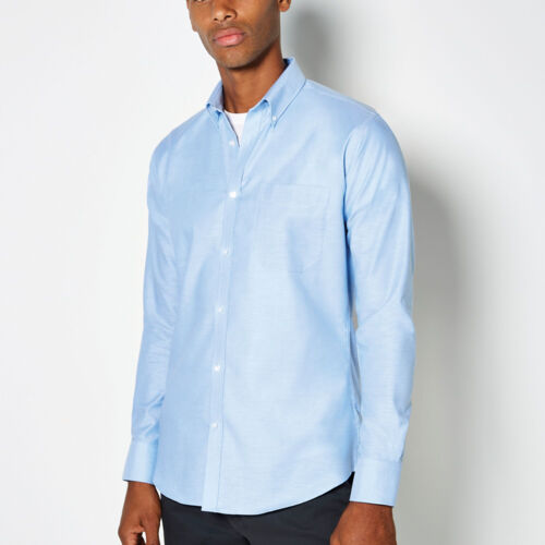 Slim Fit Long Sleeve Workwear Oxford Shirt Thumbnail