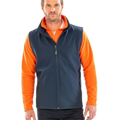 Men's Printable Softshell Bodywarmer with Recycled Fleece Inner Thumbnail