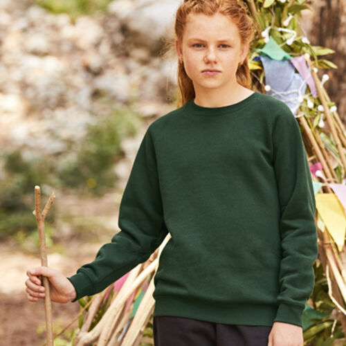 Fruit of the Loom Kids Premium Raglan Sweatshirt Thumbnail