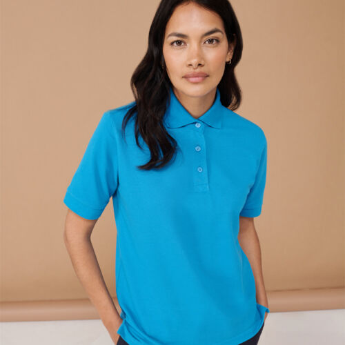 Henbury Ladies Poly/Cotton Piqué Polo Shirt Thumbnail