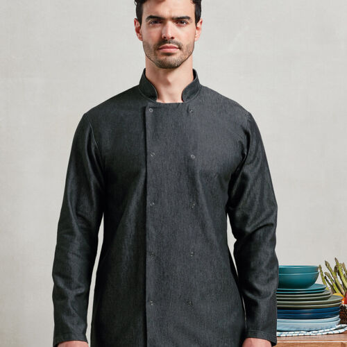 Denim chef's jacket Thumbnail