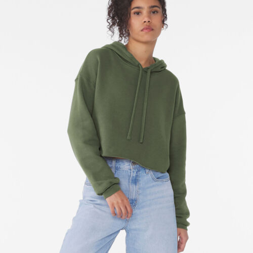 Women's Cropped Fleece Hoodie Thumbnail